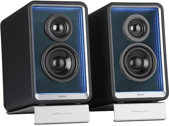 Edifier QR65-BK Компютърни тонколони 2.0 с RGB осветление в Черен цвят
