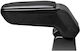 Rati Armster Car PU Armrest for Skoda Fabia Black