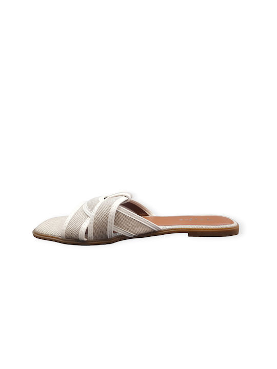 Women's Flat Sandal White Beige