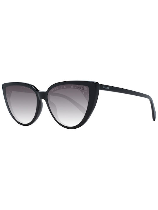 Emilio Pucci Women's Sunglasses with Black Frame and Black Gradient Lens EP0183 01F