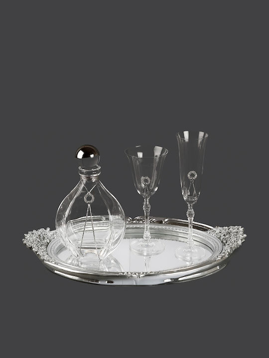 La Vista Set Carafă de Nuntă cu Pahar de Vin 2buc