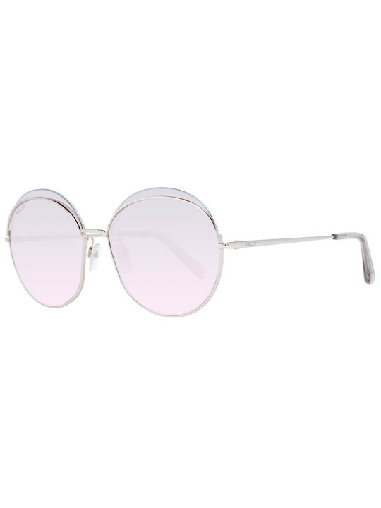 Bally Women's Sunglasses with Silver Metal Frame and Pink Lens BY0077-D 28U