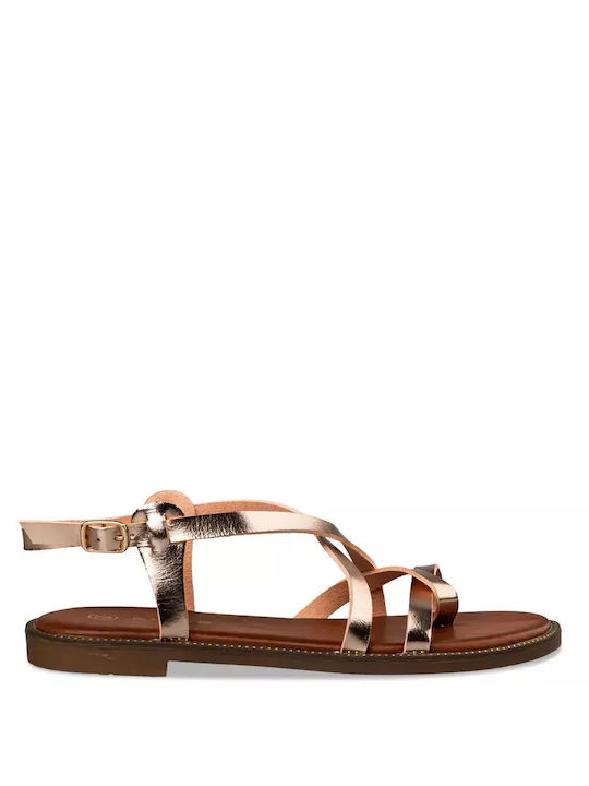 Envie Shoes Synthetic Leather Women's Sandals Rosegold