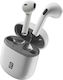 Cellular Line Style Color In-Ear Bluetooth-Freisprecheinrichtung Kopfhörer mit Ladeetui Weiß