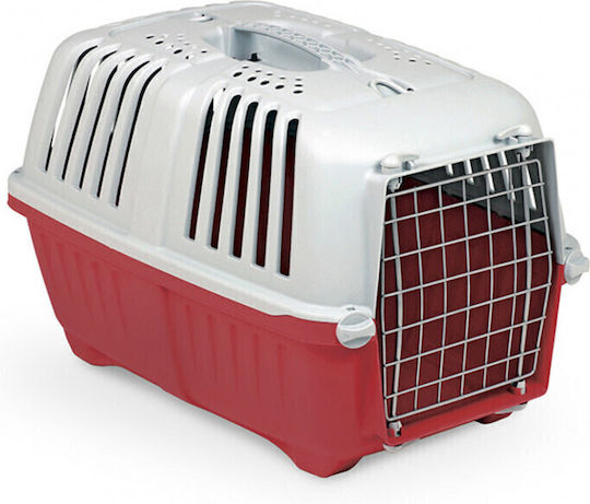 MPS Cușcă de transport pentru câini Roșu 58.5x35.5x40cm