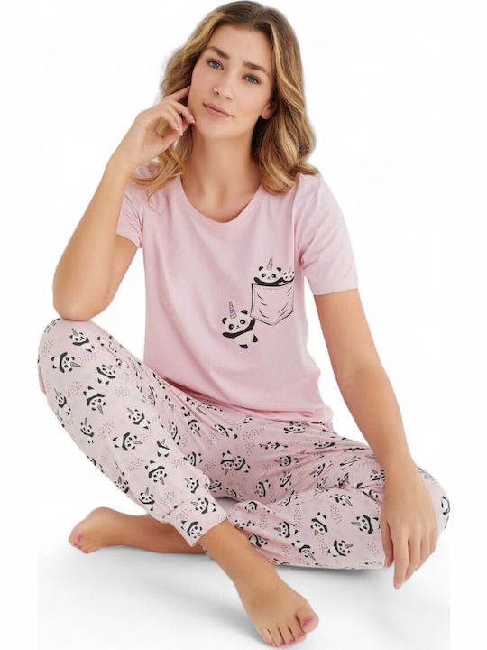 Summer Women's Pyjama Set Pink