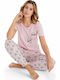 Summer Women's Pyjama Set Pink