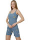 Mirano Homewear Sommer Damen Pyjama-Set Blue