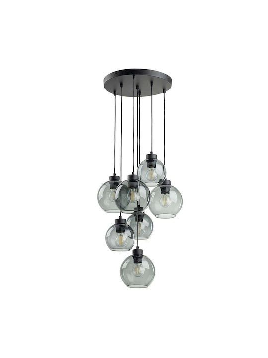 TK Lighting Cubus Κρεμαστό Φωτιστικό Γκρι 49εκ.