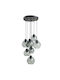 TK Lighting Cubus Κρεμαστό Φωτιστικό Γκρι 49εκ.