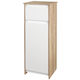 Kleankin Bathroom Cabinet L32.6xW30xH90cm White