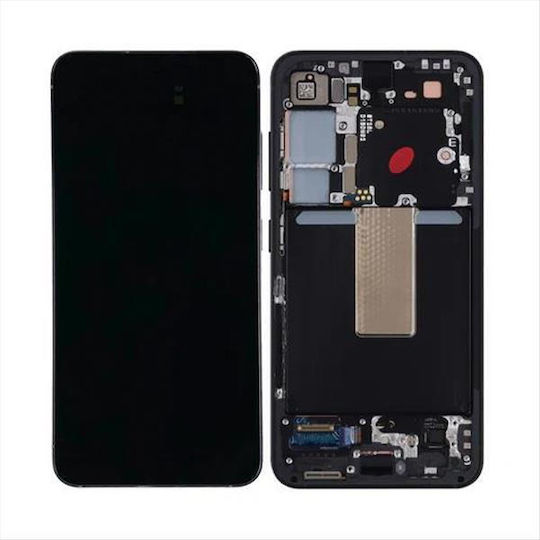 Samsung Οθόνη mit Touch-Mechanismus und Rahmen für S23 S911B (Gray)