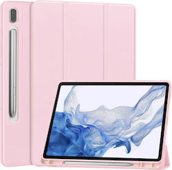 Techsuit Flip Cover Silicon Roz Samsung Galaxy Tab A7 10.4 2020 T500/T505