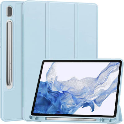 Techsuit Flip Cover Silicon Albastru deschis Samsung Galaxy Tab A7 10.4 2020 T500/T505