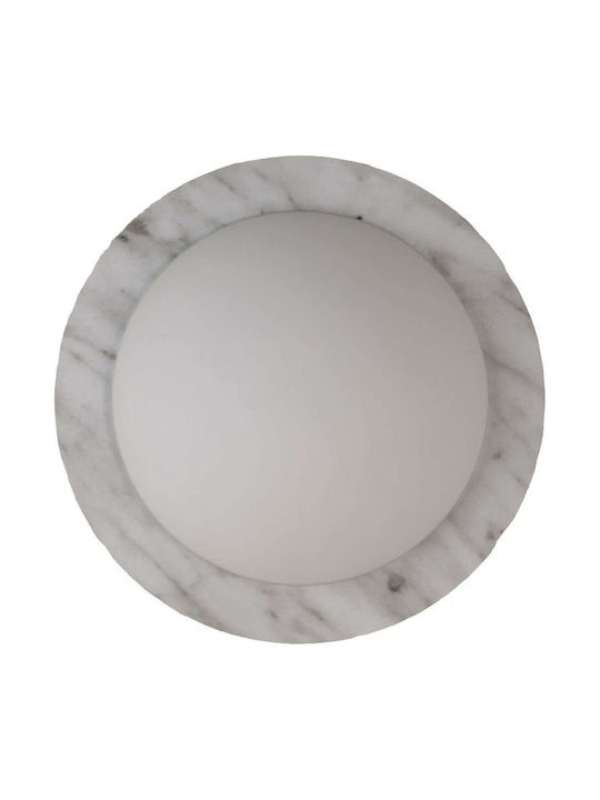 VK Lighting Πλαφονιέρα Οροφής Λευκή με Ενσωματωμένο LED