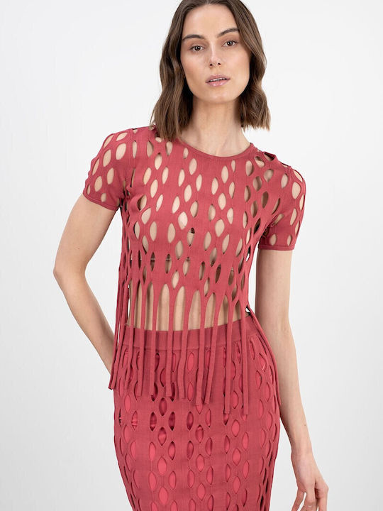 Pinko Bluse Burgundisch