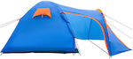 Vevor Camping Tent Tunnel Blue 3 Seasons for 3 People 405x215x170cm