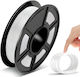 PLA 3D Printer Filament 1.75mm Λευκό 0.2kg