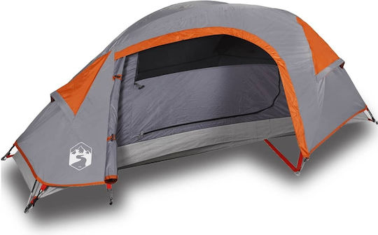 vidaXL Σκηνή Camping Γκρι για 1 Άτομο 230x140x88εκ.