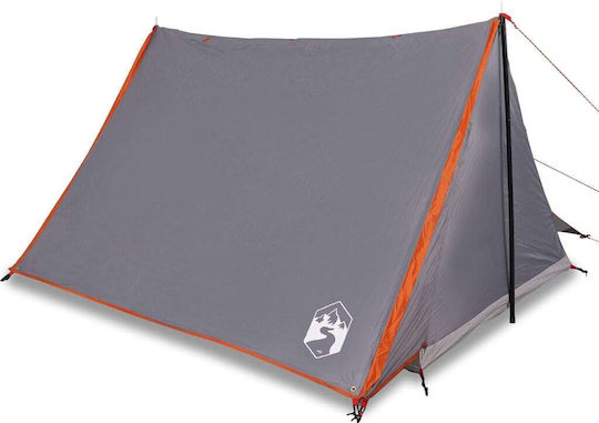 vidaXL Σκηνή Camping Γκρι για 2 Άτομα 214x161x120εκ.