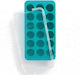 Lekue Ice Cube Mold Round Silicone 18 Slots with Lid Blue 882364