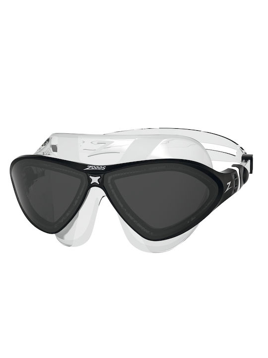 Zoggs Swimming Goggles Adults Clear Black / Tint Smoke Transparent