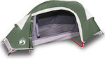 vidaXL Σκηνή Camping Πράσινη με Διπλό Πανί για 1 Άτομα 230x140x83εκ.