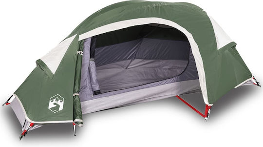 vidaXL Camping Tent Green with Double Cloth for 1 Person Waterproof 230x140x83cm