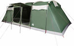 vidaXL Σκηνή Camping Τούνελ Πράσινη για 8 Άτομα 698x315x200εκ.