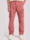 Trousers Cargo Elastic in Loose Fit Jacquard