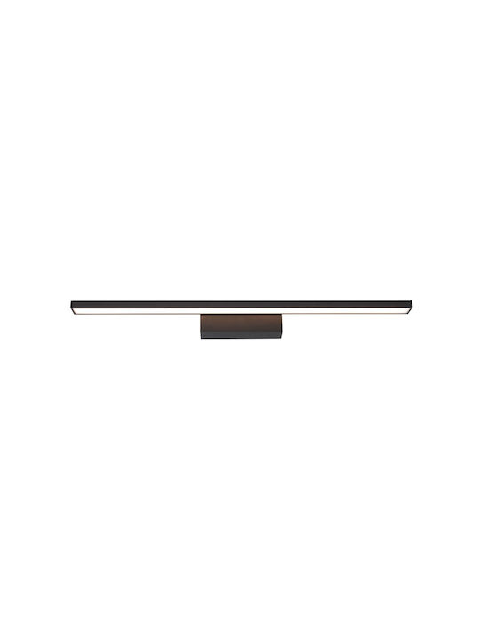VK Lighting Leuchte Wand Steckdose mit Integrierter LED und Warmweißes Licht Schwarz 60cm