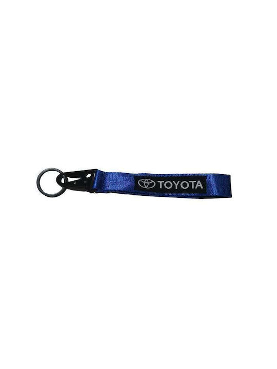 Stoff Karabiner Schlüsselanhänger Toyota Hw-0247 Blau