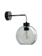 TK Lighting Cubus Φωτιστικό Τοίχου με Ντουί E27 Μαύρο 18x28εκ.
