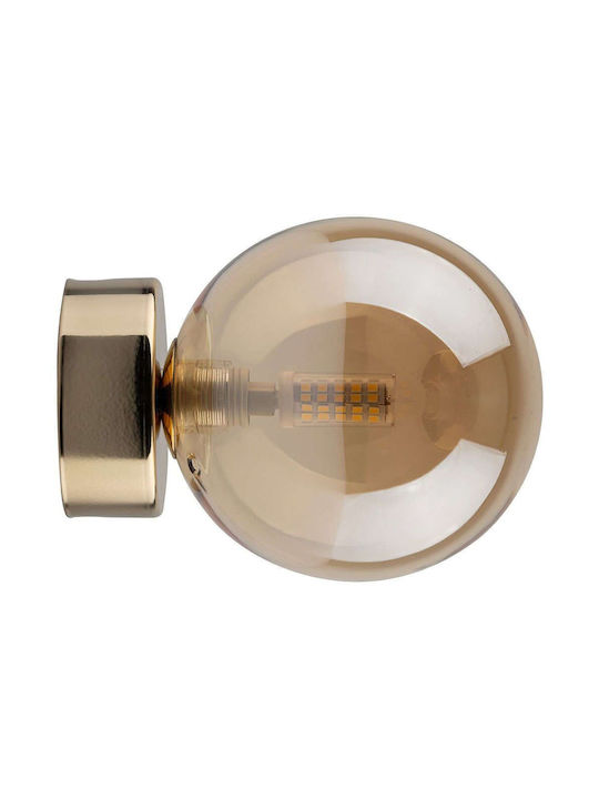 TK Lighting Estera Wandleuchte Gold 12x12cm