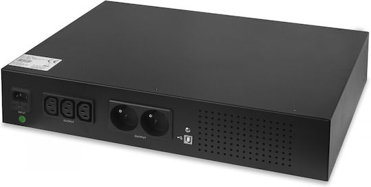 Volt Polska UPS Line-Interactive 850VA 480W με 5 Πρίζες