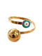 Women's Gold Round Eye Ring Baria