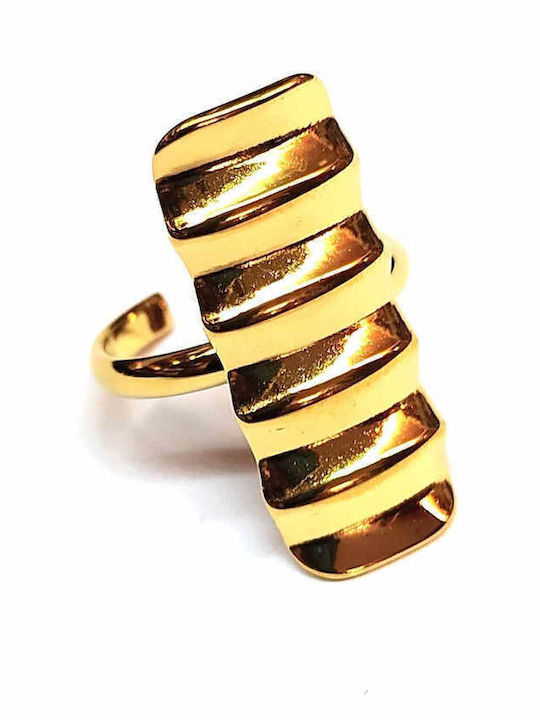 Amalfi Accessories Дамски Пръстен от Стомана Позлатен
