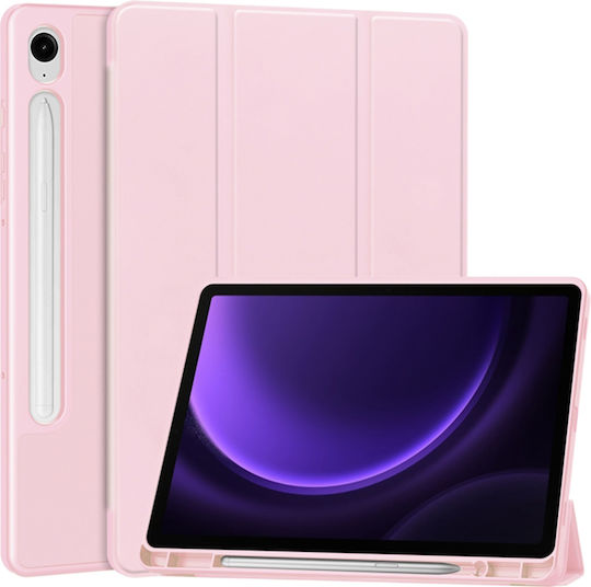 Techsuit Флип Капак Розов Samsung Galaxy Tab S9 FE