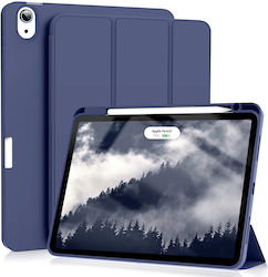 Techsuit Flip Cover Silicon Albastru iPad Air 4 (2020), Air 5 (2022)