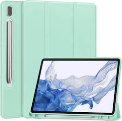 Techsuit Flip Cover Silicone Green Xiaomi Pad 6, Pad 6 Pro