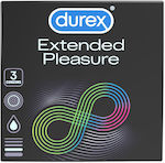 Durex Προφυλακτικά Extended Pleasure με Επιβραδυντικό 3τμχ