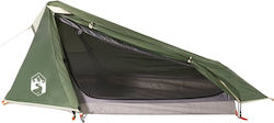 vidaXL Camping Tent Green with Double Cloth for 1 People 210x100x94cm