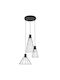 TK Lighting Κρεμαστό Φωτιστικό Μαύρο 50εκ.