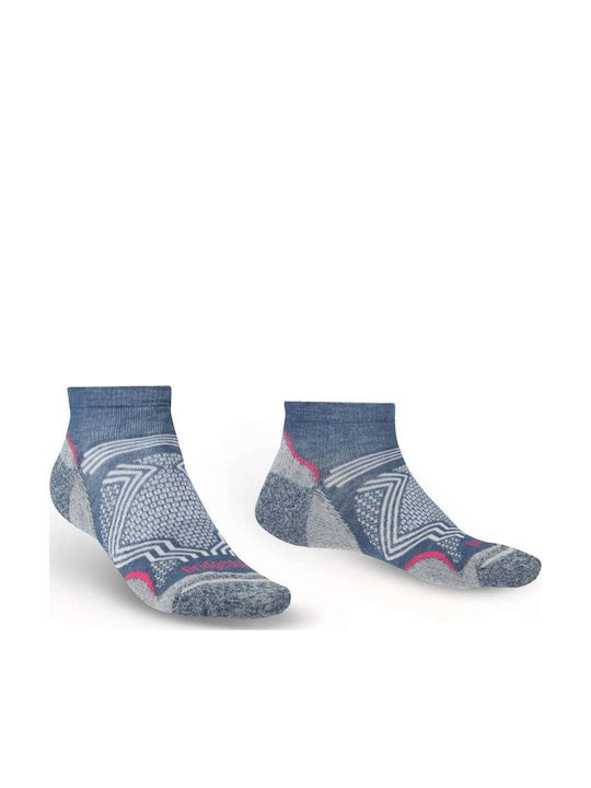 Bridgedale Hike Ultralight T2 Coolmax Performance Low Șosete pentru Trekking Albastre 1 pereche
