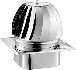 Καπέλο Καπνοδόχου Inox 290mm Ασημί