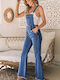 Amely Damen Jumpsuit Denim Blue