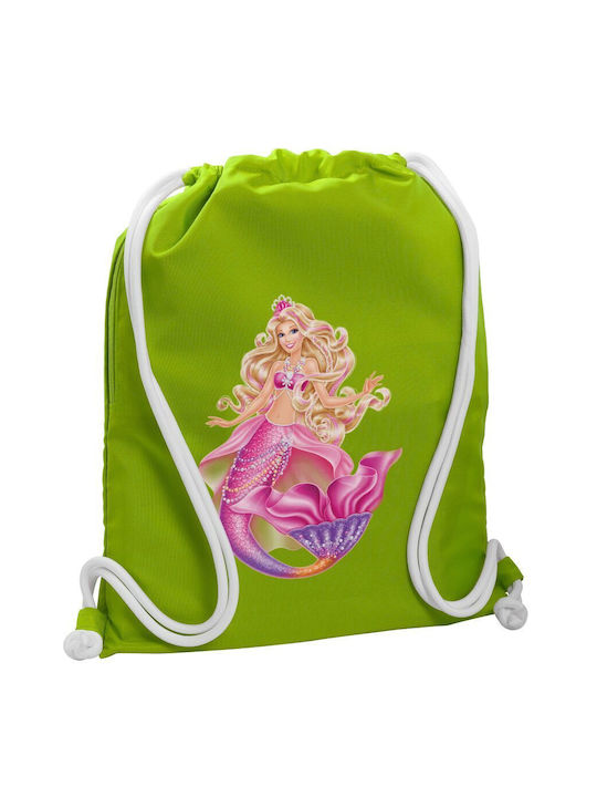 Koupakoupa Barbie Γοργόνα Kids Bag Backpack Green 48cmx40cmcm