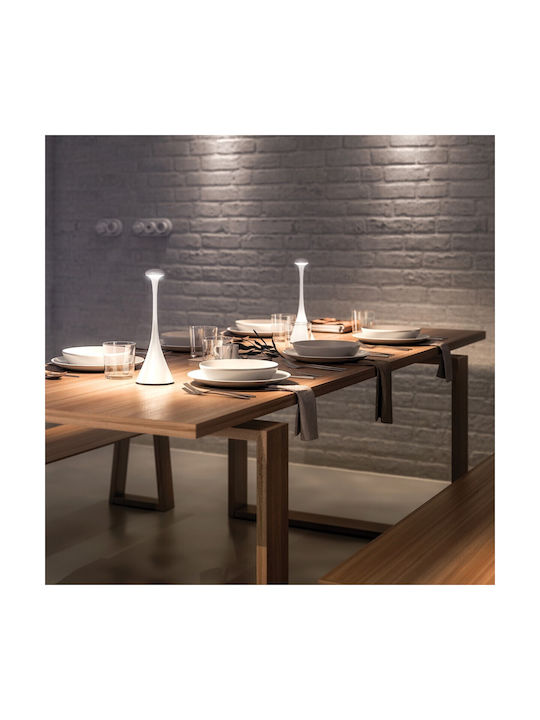 VK Lighting Настолна лампа LED с Кафяв Абажур и Основа