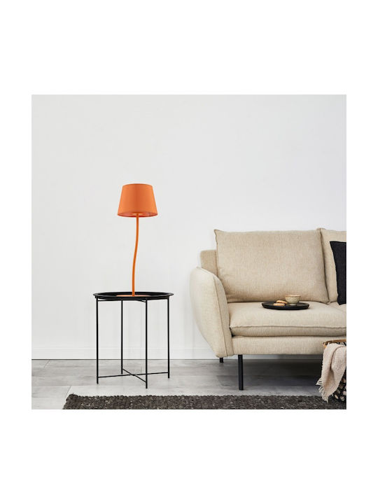 TK Lighting Fabric Table Lamp for Socket E27 with Orange Shade and Base