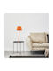 TK Lighting Fabric Table Lamp for Socket E27 with Orange Shade and Base
